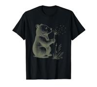 Los Amantes de los Osos de Flores Vintage creen Que Breathe Let Go es caprichoso Camiseta gráfica económica, Hombre, Negro, L