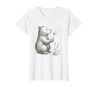 Los Amantes de los Osos de Flores Vintage creen Que Breathe Let Go es caprichoso Camiseta gráfica económica