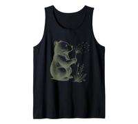Los Amantes de los Osos de Flores Vintage creen Que Breathe Let Go es caprichoso Camiseta sin Mangas