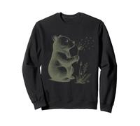 Los Amantes de los Osos de Flores Vintage creen Que Breathe Let Go es caprichoso Sudadera