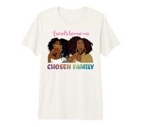 Los Amigos se convierten en Nuestra Familia elegida Mujeres Negras Melanina Chicas Camiseta Premium