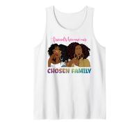 Los Amigos se convierten en Nuestra Familia elegida Mujeres Negras Melanina Chicas Camiseta sin Mangas