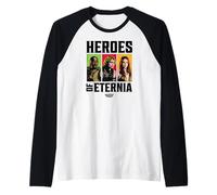 Los Amos del Universo: Heroes of Eternia Grid Camiseta Manga Raglan