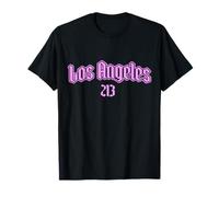 Los Ángeles 213 Código de Área Pride Old School California LA Camiseta