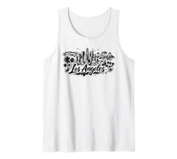 Los Ángeles California City Skyline Bosquejo Camiseta sin Mangas