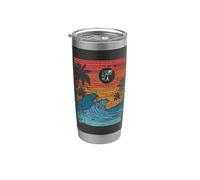 Los Ángeles California Dreaming Camiseta CA Long Beach Surf Vaso térmico de acero inoxidable de doble pared