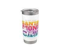 Los Angeles California Dreaming Shirts, Santa Monica Beach Vaso térmico de acero inoxidable de doble pared