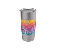Los Angeles California Dreaming Shirts, Santa Monica Beach Vaso térmico de acero inoxidable de doble pared