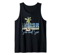 Los Angeles California Retro Sunset Beach Camiseta sin Mangas