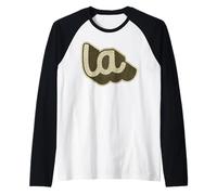 Los Ángeles California Retro Vintage City Graphic LA Camiseta Manga Raglan