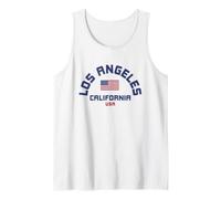 Los Angeles California USA American Flag City Pride Camiseta sin Mangas