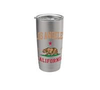 Los Ángeles California Vintage LA City Travel Design Vaso térmico de acero inoxidable de doble pared