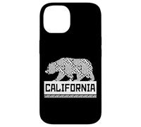 Los Ángeles California Wild Bear Ilustración Gráfico fresco Carcasa para iPhone 14