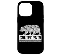 Los Ángeles California Wild Bear Ilustración Gráfico fresco Carcasa para iPhone 14 Pro Max