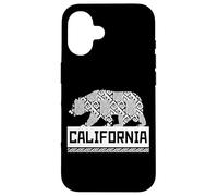 Los Ángeles California Wild Bear Ilustración Gráfico fresco Carcasa para iPhone 16