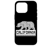 Los Ángeles California Wild Bear Ilustración Gráfico fresco Carcasa para iPhone 16 Pro