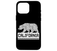 Los Ángeles California Wild Bear Ilustración Gráfico fresco Carcasa para iPhone 16 Pro Max
