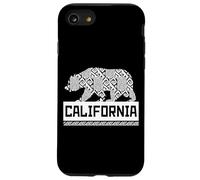 Los Ángeles California Wild Bear Ilustración Gráfico fresco Carcasa para iPhone SE (2020) / 7 / 8