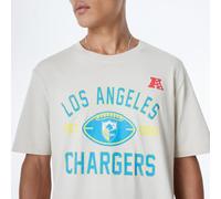 LOS ANGELES CHARGERS New Era Cap NFL - Camiseta Regular con Estampado de Equipo Desgastado, diseño gráfico de Piedra, Unisex