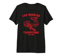 Los Ángeles Chinatown California Chinese DTLA LA 323 Dragón Camiseta Premium