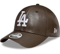 Los Angeles Dodgers Mujer New Era 9Forty Arrugado PU Marrón Gorra Béisbol