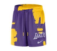 Los Angeles Lakers Courtside Pantalón corto de entrenamiento de malla Jordan Dri-FIT de la NBA - Hombre - Morado S