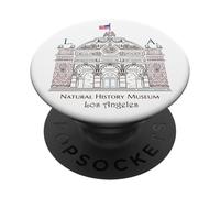 Los Ángeles, Museo de Historia Natural, California Dibujo PopSockets PopGrip Adhesivo
