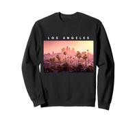 Los Ángeles Pink Sunset Downtown Palm Trees Niños Niñas Mujeres Sudadera