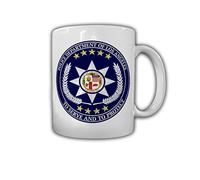Los Angeles Police 27646 Serve and Protect Police - Taza con diseño de policía