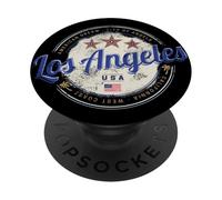 Los Angeles Recuerdo Vintage Costa Oeste de California PopSockets PopGrip Adhesivo