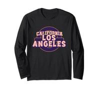 Los Ángeles Retro Vintage California City Style USA Design Manga Larga