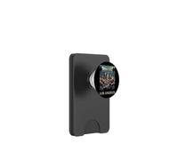 Los Ángeles Skyline California Retro Vintage City Art PopSockets PopWallet para MagSafe