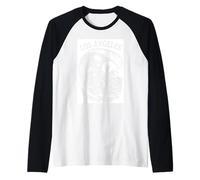 Los Ángeles Surfing Divertido Extranjero Surfista UFO Playa Surf Camiseta Manga Raglan