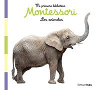 Los animales. Libro de tela. Mi primera biblioteca Montessori: Con fotos reales