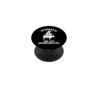 Los Animales no Son Ingredientes PopSockets PopGrip Adhesivo