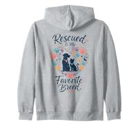 Los Animales Rescatados Son Mis Favoritos Amante Perros Sudadera con Capucha