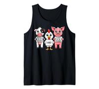 Los Animales Son mis Amigos y no me como mis Amigos Camiseta sin Mangas