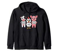 Los Animales Son mis Amigos y no me como mis Amigos Sudadera con Capucha