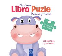 Los animales y sus crías: Mezcla y monta (Mi primer libro puzle)