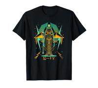 Los Años 80 Diosa Hathor Mística Egipcio Grafico Camiseta