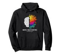 Los Asuntos de Salud Mental Ponen Fin al estigma Arte Cerebral Colorido Sudadera con Capucha