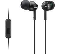 Los auriculares internos con micrfono (negro) Sony MDR-EX110AP-B EX con micrfono (negro)