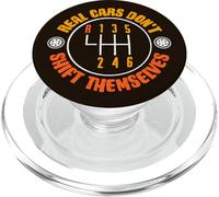 Los Autos Reales no se cambian a sí mismos 6 velocidades de transmisión Manual PopSockets PopGrip para MagSafe