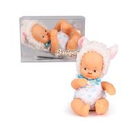 los Barriguitas - Soft Babies, Mini muñeca bebé Vestida como un Preciosa ovejita, Cuerpo blandito con Capucha de Quita y pon y decoración en la Carita, Niños de 2 años+, Famosa (BFG10301)