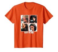 Los Beatles Déjalo Ser Camiseta, Niños, Naranja, 6 años