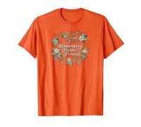 Los Beatles - Strawberry Fields Forever Camiseta, Hombre, Naranja, 3XL