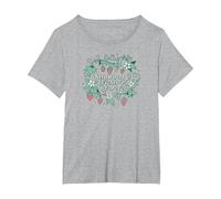 Los Beatles - Strawberry Fields Forever Camiseta, Mujer Tallas Grandes, Gris Jaspeado, 6XL Grande