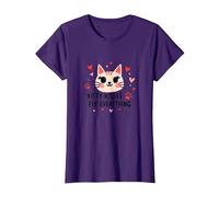 Los Besos de Gatito lo arreglan Todo - Cute Cat Love Camiseta, Mujer, Morado, L