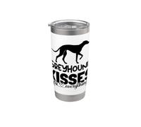 Los besos de geryhound lo arreglan todo. Vaso térmico de acero inoxidable de doble pared