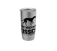 Los besos de geryhound lo arreglan todo. Vaso térmico de acero inoxidable de doble pared